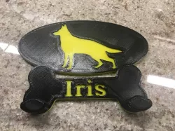 Dog Leash Hanger Plate
