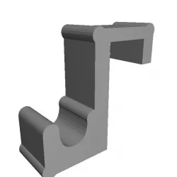 Door hook for the Svedex rebated door, single hook