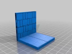 Dungeon Tiles - Parquetry Floor and Cobblestone Walls