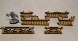 Guard rails 4 / 8 cm for 3mm laser cut MDF