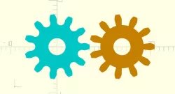 improved Gear Shape for parametric_involute_gear_v5.1.scad