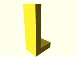 L bracket custom