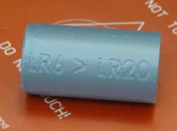 LR6 to LR20 battery adapter