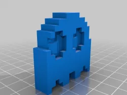 Miniature Pacman Ghost Figure