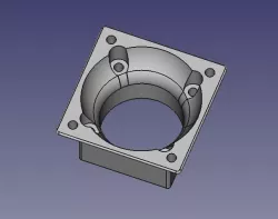 NOCTUA 40 adapter duct for E3D radiator cooler 