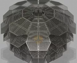 Pinecone decor lamp