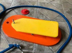 RC airplane bungee launcher pedal