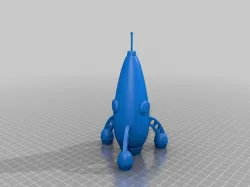 Retro toy rocket