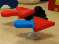 Right Facing Arrow Illusion Stand