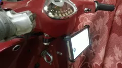 Samsung S5 Bracket for Heinkel Tourist Scooter 103 A1 & A2 (Windshield mount)