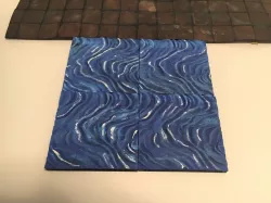 Sea Wave 4x4 inch Tiles with OPENlock