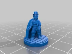 Silver Fox Guildmaster Halfling Rogue D&D Pathfinder DnD