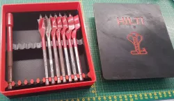 Spade drill bit box
