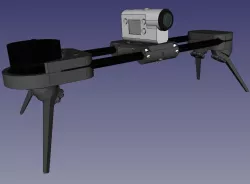 Timelapse slider for action camera - V2