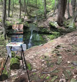 Tripod Mount Easel and Velcro-able Palette