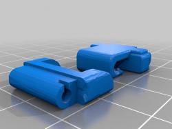 Lock bracelet clasp 3D model 3D printable