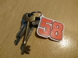 58 marco simoncelli Keyring