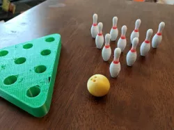 Bowling ball for table bowling
