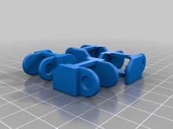 Cable Chain with Rounded Corners for Easier Printing