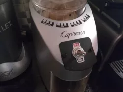 Capresso On/Off switch