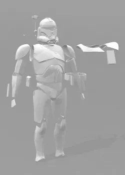 Captain Rex Helmet, Suit, Armour "Revision 2"