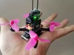 [CC-00] tiny indoor fpv drone with 0603 brushless motor and 40mm prop