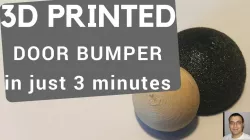 Decorative DOOR STOPPER / DOOR BUMPER (FreeCAD tutorial) - smooth outlook