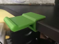 Desk tabletop headphone hook (IKEA Bekant)