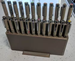 Desktop pen holder for Sakura Micron pens
