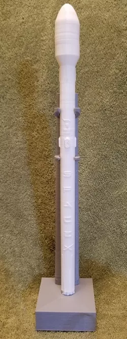 Falcon 9 Big Fairing - with stand (single print rocket)