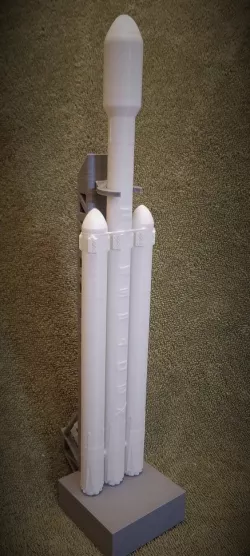 Falcon Heavy - with stand (single print rocket)