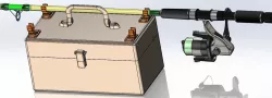 Fish Rod, Tackle Box Carry Mount