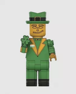 Irish Leprechaun LEGO Guy(single & multi-color)