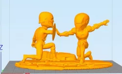 Ironman and Captain America Bobble head Diorama