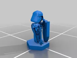 LotP - knight with closed helm taoshield and morningstar
