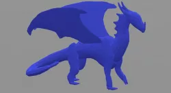 Low Poly Standing Dragon