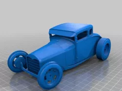 Model A Hot Rod Coupe (fenderless)