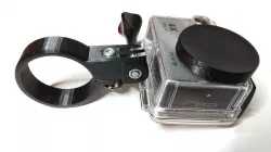 Motorcycle frame slider gopro mount (rutan)