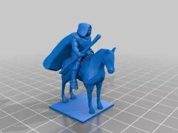 Mounted Witch/Wizard with Cape