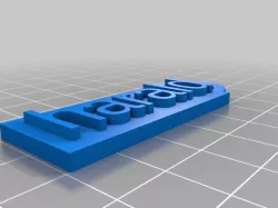 My Customized Customized Simple Name Fob