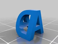 My Customized tof's  3d letter block