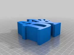 My Customized Variable WORD Sculpture Andy
