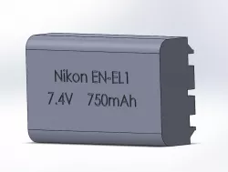 Nikon EN-EL1 battery pack AA adapter (in progress)