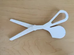Pair of Scissors Fit for a Prosthetic Hand