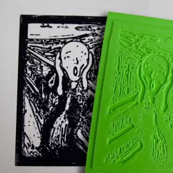 Relief Printing Tutorial, 3D printed