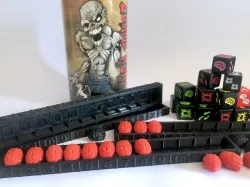 Score kepping tray for Zombie Dice