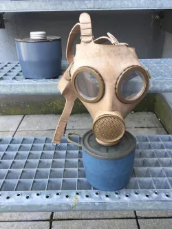 standart gas mask filter belgian army ABL 1980