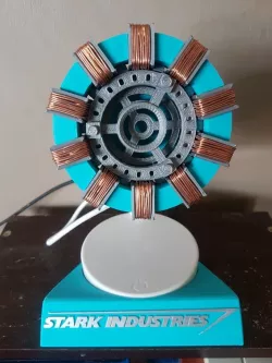 Stark Industries Mk1 Arc Reactor - Night light with base