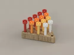 Triangle Peg Board Game