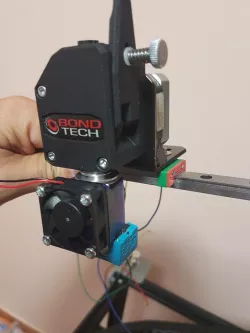Ultralight on rail direct drive hotend carriage for BMG & e3dv6